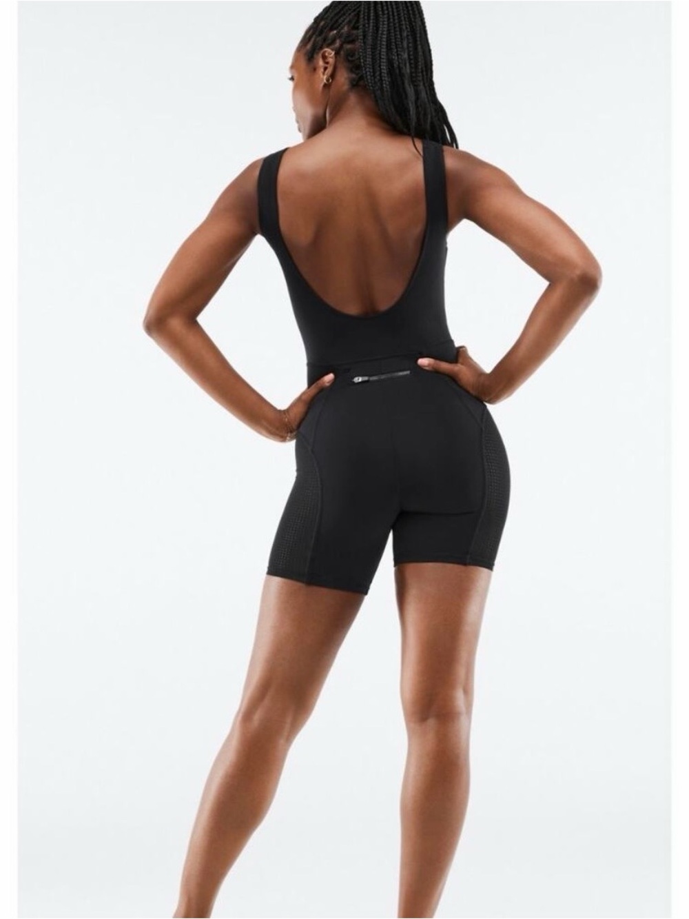 Fabletics XS Black Brianna One Piece Onesie Body Suit - Picture 5 of 10